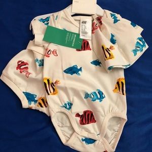 Cute H&M baby “fish” 3piece set
